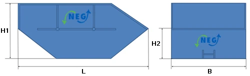 Absetzcontainer Abmessungen