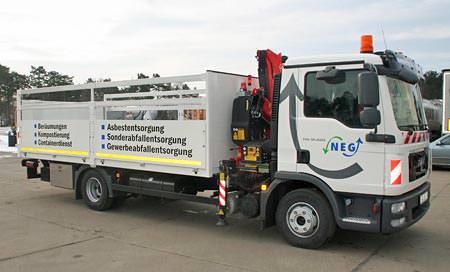 Pritschen-Lkw für die Abfallentsorgung