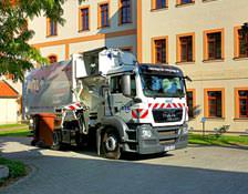 Seitenlader Abfallentsorgung